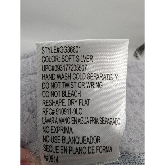 Vintage Women One Size Grey/Silver Rabbit Hair Wool Blend Bucket Hat - Picture 7 of 7